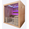 Sauna Vapeur Contemporain UTOPIA 4 places, poêle Electrique 6kw inclus