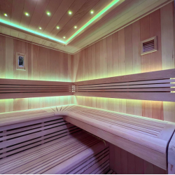 Sauna Traditionnel Design UTOPIA 6 places avec poêle Electrique 8kw